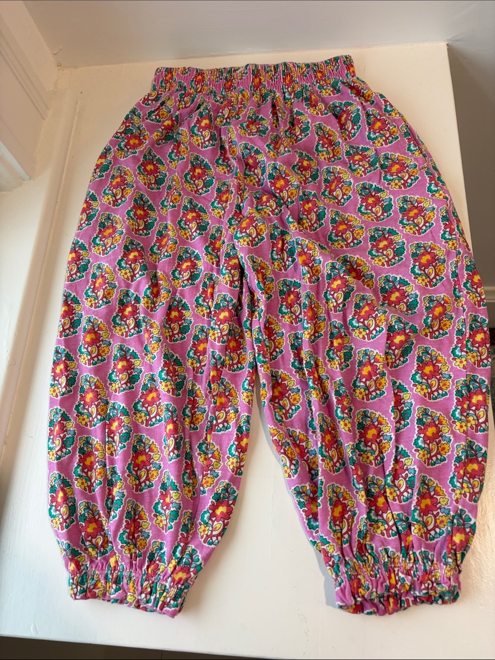 Mini Boden Floral Harem Pants